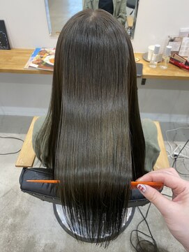 カノンヘアー(Kanon hair) 髪質改善トリートメント　オリーブベージュ　髪質改善