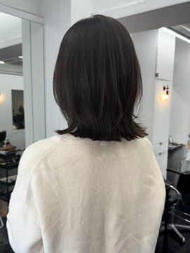 シベルバレー 横浜(sibell) *ミディアムレイヤーカット顔周りレイヤーウルフハッシュカット