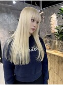 30代40代ダークアッシュ黒髪ボブウルフネビージュ小顔金髪