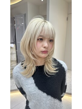 ロンド レア 天神大名店(Lond Le’a) メルティカラー/ウェーブミディアム /似合わせカットスタイル