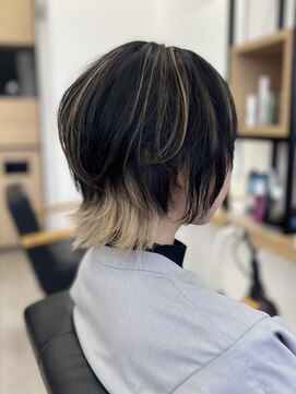 銀座ラボ 津田沼店(LA BO) ショートウルフ/デザインカラー