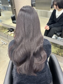 ペレ 栄 アネックス(PELE栄ANNEX) 韓国 くびれロング レイヤー ワンホンヘア 小顔前髪