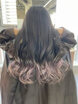 ジエクト カナウ(The Ect canow)&nbsp;エンドカラー/裾カラー/パープル/ラベンダーミルクティー