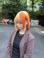 ウィルゴ(VIRGO) 抜きっぱなしブロンド×ポイントカラー(オレンジ)