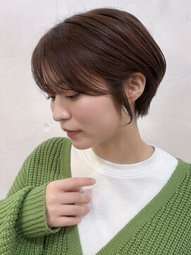 ファルベ(Farbe) くびれ アプリコットオレンジ 夏のヘアアレンジハイライトカラー