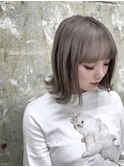ブリーチ/ミルクティー/グレージュ