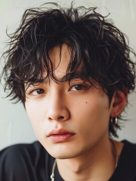 プラスリブ(Plus Lib) ナチュラルウルフ×パーマ