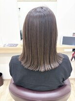 リトルストーン(little stone)&nbsp;ラベンダーアッシュ/外ハネ/肩ボブ/グラデーション/髪質改善