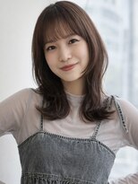 トリッカ シブヤ(TRICCA SHIBUYA)&nbsp;くびれミディアム/艶ブラウンカラー/韓国レイヤー/髪質改善