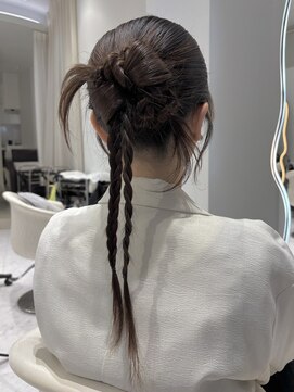 エクララ(eclala) 人気リボンカチモリヘア お呼ばれ 結婚式 二次会