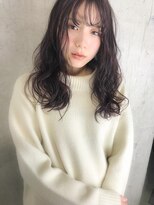 ルノン(LUNON) LUNON】うすめバングで柔らかほつれカール