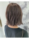 【yu-ma】 アッシュグレージュ ボブスタイル