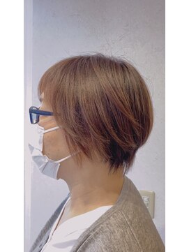 ユアースペースサロンシー(Your space salon.C) 大人かわいいハンサムひし形束感ショート☆ナチュラルアッシュ