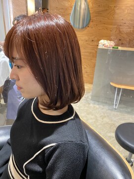 サンク(thank) 濃いめのピンクボブ