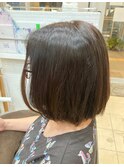 30代40代50代◎大人ナチュラルショートワンレンボブ　日暮里