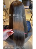 女神ヘア★透明感艶ミントベージュ×髪質改善トリートメント