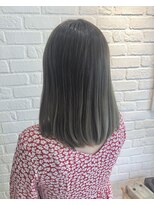 デイジー インデックスヘア 大島店(DAISY index hair)&nbsp;セミロングハイライトカラー＋酸性ストレート コスメストレート