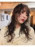 ニュアンスパーマ マレットヘア