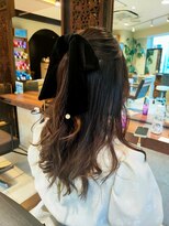 ヘアリゾート粋 ティガ 池袋店(tiga)&nbsp;ガーリーアレンジ/ハーフアップ