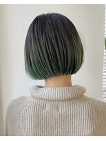 ツナグ(tsunagu) グリーンのハーフアンブレラカラー