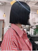 *切りっぱなしボブ×黒髪*