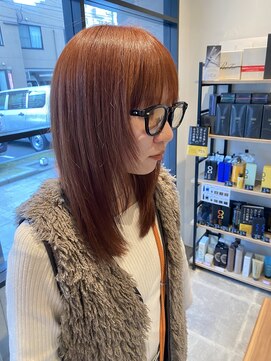 スーリール 東比恵店(Sourire) ミディアムレイヤースタイル