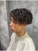 センターパートスパイラル