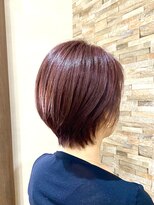 ココカラヘアー ニコ(cococara hair nico)&nbsp;ショート/明るい白髪染め/ピンク/ショートボブ/暖色