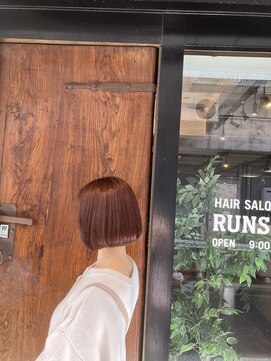 ランソ(RUNSO) ブリーチなし！秋おすすめパールブラウン♪小顔に見せる♪