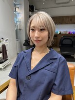 ネイロ 錦糸町(NeiRo)&nbsp;魅力倍増カールセミディシアーカラーダークアッシュショートヘア