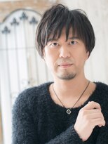 モッズヘア メン 上尾東口店(mod's hair men)&nbsp;大人アッシュブラック束感メンズショートX上尾