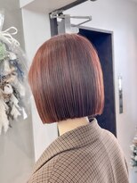 ロンドシエル 横浜(Lond ciel)&nbsp;暖色カラー×ワンレンボブスタイル