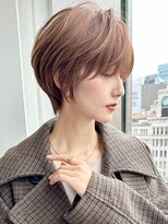 ショートボブ髪型30代40代50代前髪あり前髪なし面長丸顔【倉田】
