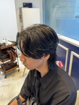 アンソル オブ リシェール(N'SOL of RICHAIR)&nbsp;ウルフ/ニュアンスパーマ/ブルーブラック/ダブルカラー