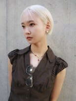 キャロルガーデンズ ボコカ 表参道(Carroll Gardens bococa)&nbsp;【azu】ブリーチカラー　ショート　ブロンド　表参道