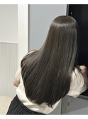ロング/オリーブカラー/艶カラー