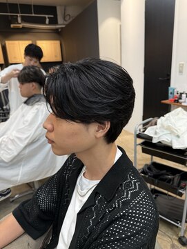 アロー 船橋店(AROH) センターパート/サーフカール/シャドウパーマ/men's/船橋