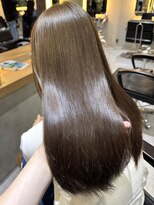 サロンドミルク 新百合ヶ丘店(salon de MiLK)&nbsp;★スモーキーブラウンウォームベージュ顔周りカット透明感カラー