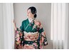  [土日祝9:00～13:00]早朝料金込み★振袖着付+ヘアセット￥8000