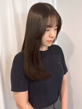 ミュラ(mulah) レイヤーカットロングアッシュベージュ＊透明感カラー/明大前