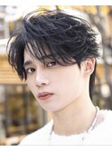 MEN’S HAIR/サーフカール/刈り上げセンターパート/札幌