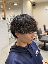 メンズクル(men's quru.)&nbsp;波巻きパーマ波巻きシャドウパーマメンズカットメンズパーマ勝川