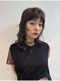 ミディアムパーマレイヤー ミディアムレイヤー 顔周りレイヤー