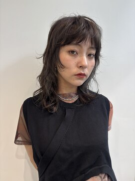 エディット トウキョウ(e.dit tokyo) ミディアムパーマレイヤー ミディアムレイヤー 顔周りレイヤー