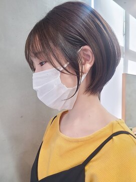 エリマ 横浜西口(elima) 横浜西口イルミナカラーウルフショートカットベージュアッシュ