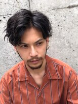 フィフス(fifth) かき上げヘアフェザーマッシュツイストパーマソフトツーブロック