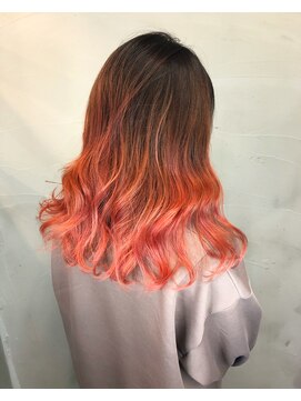 アンジェリカ 近鉄奈良店(ANGELICA) グラデーションカラーピンクオレンジ
