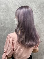 コーパル(copal)&nbsp;ケアブリーチ使用 プラチナパープルカラー 色落ちもかわいい☆