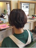 ショートスタイル×チョコレートカラー