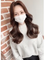 エニー 栄(Any)&nbsp;【Any_藤田】韓国風くびれウェーブヘア×ハニーベージュ